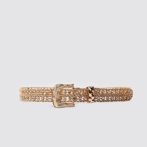 GORGEOUS ZARA NWT Bejeweled Metal Belt